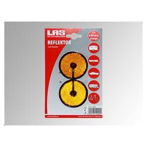 Réflecteurs Petits Ronds Adhésifs - Pour Plaques D'Immatriculation, Caravanes, Piliers - Lot De 2