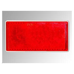 Réflecteur rouge rectangle à coller