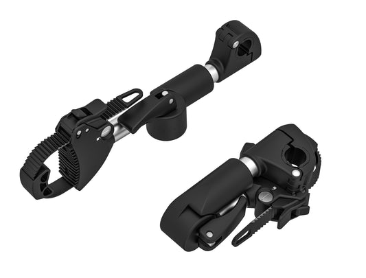 Porte-vélo EUFAB: Fixe-cadre à Strap inclinable Amovible Ø 25 + 30 mm et Antivol 27 cm - Porte-vélos EUFAB