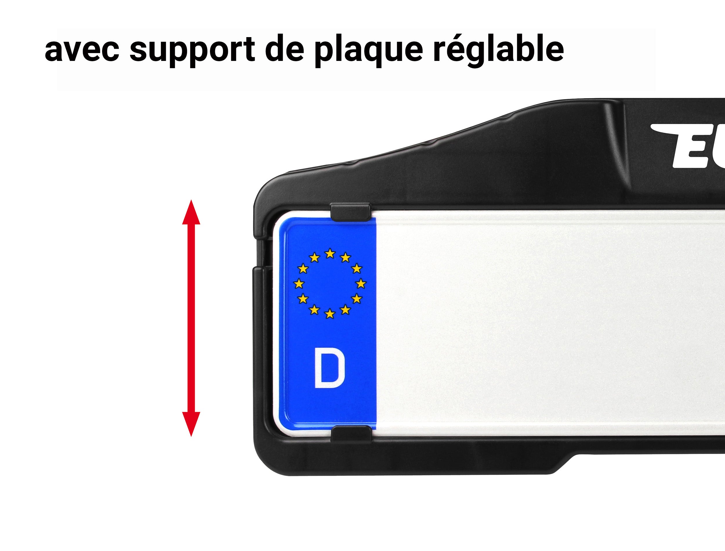 Porte-vélos 3 vélos plateforme pliable et basculant PREMIUM III - EUFAB