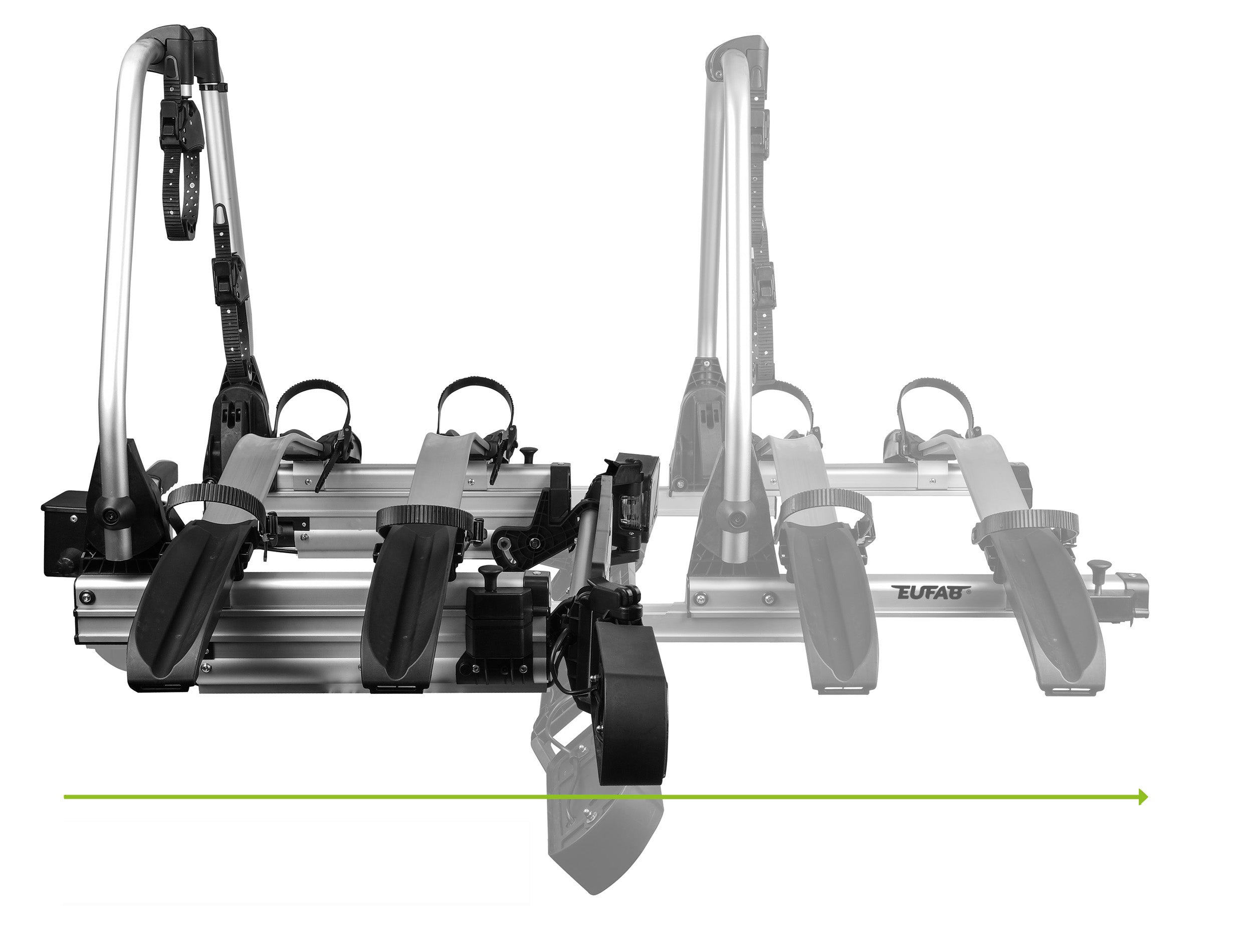 Porte-vélos 2 vélos spécial Portes battantes Fourgon SD260 - EUFAB
