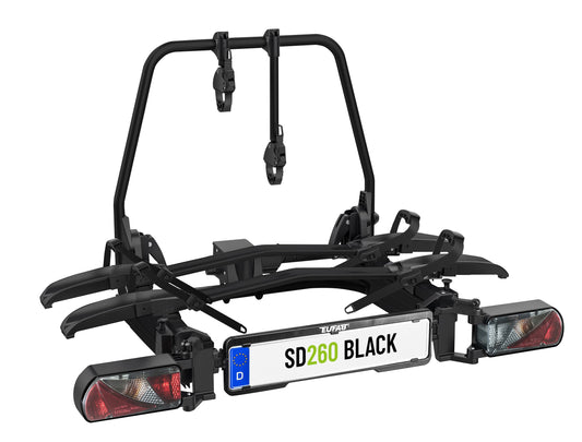 Porte-vélos 2 vélos SD260 BLACK spécial Fourgon et Portes battantes - EUFAB