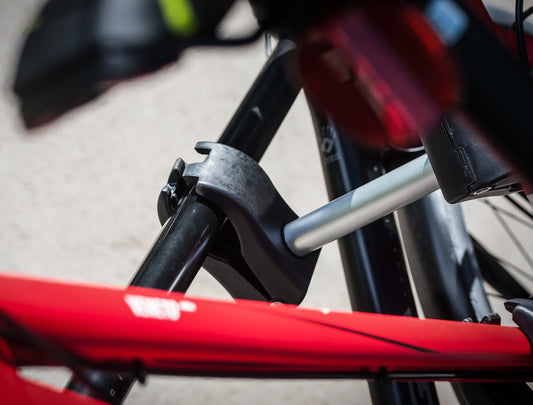 Porte-vélo EUFAB : Fixe-cadre à pince Court Amovible Ø 25 + 30 mm Antivol