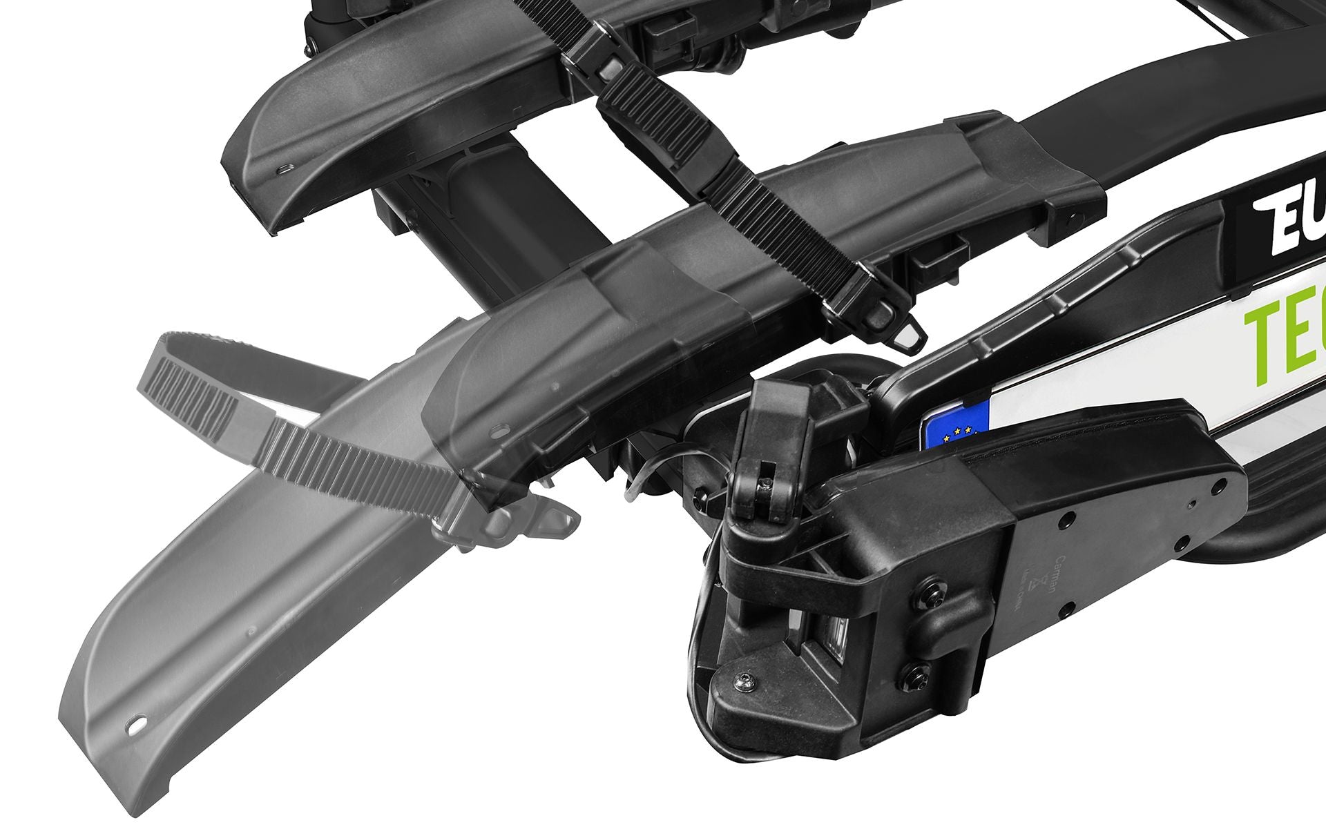 Porte-vélos 2 vélos TECDC1+ pour véhicules à feux leds et grand hayon - EUFAB