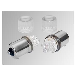 Ampoules 4 LEDs BA15S blanches