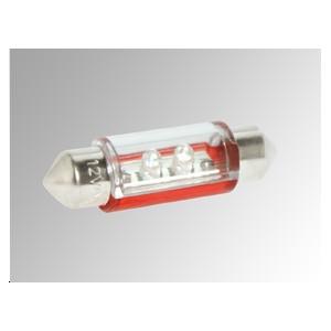 Navette à LEDs rouges 1x3,6 cm