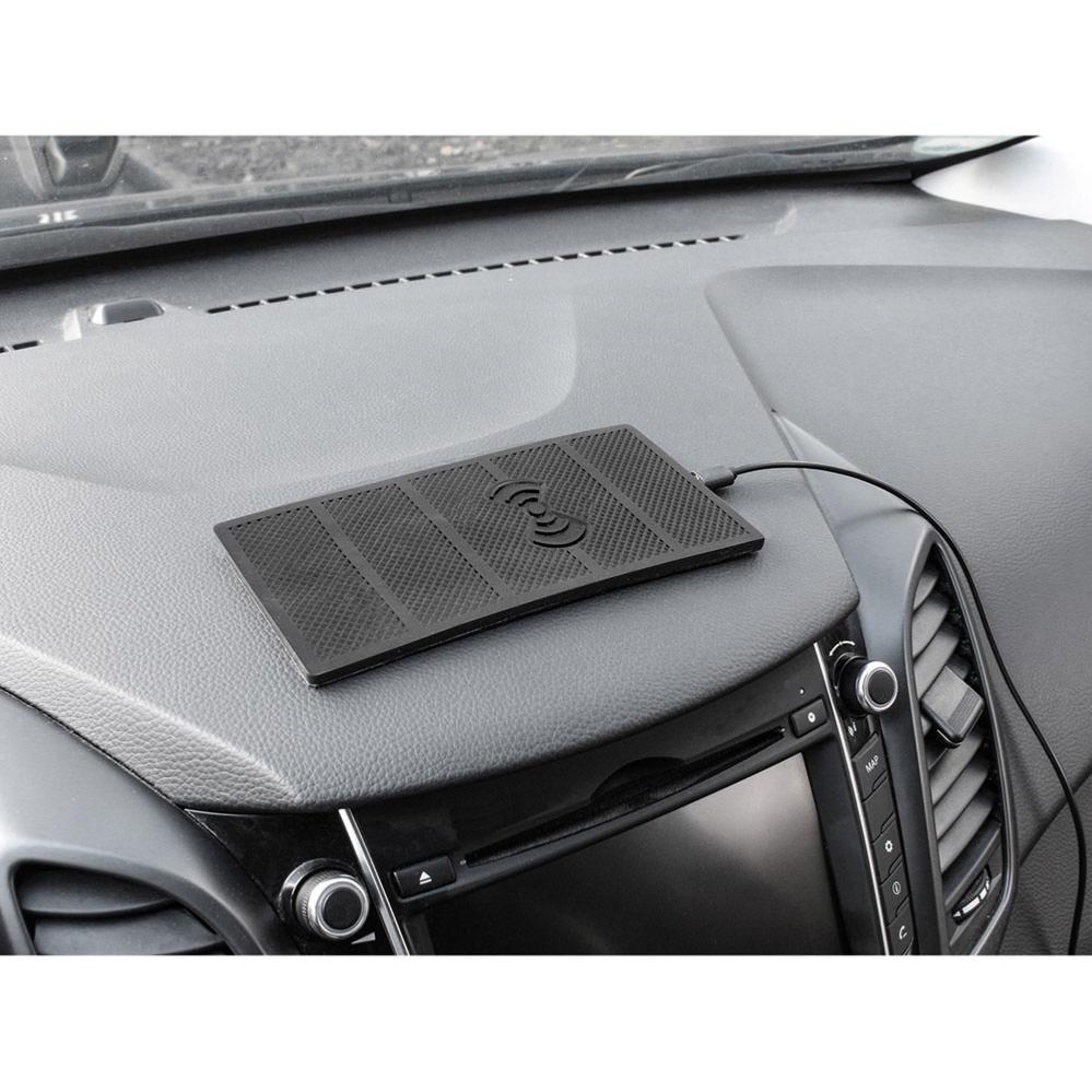 Tapis antidérapant EUFAB avec chargeur sans fil et récepteur adaptable sur Micro USB-B