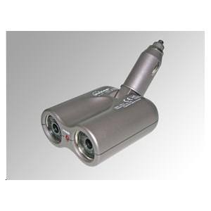 Double prise allume-cigare fixe LED