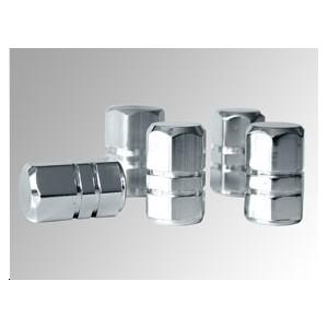 Bouchons de valve en alu. argent