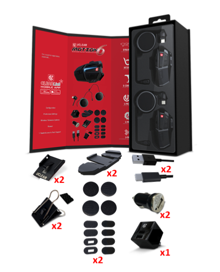 Kit Mains-libres et Intercom Motion 6 Pack Duo - Uclear