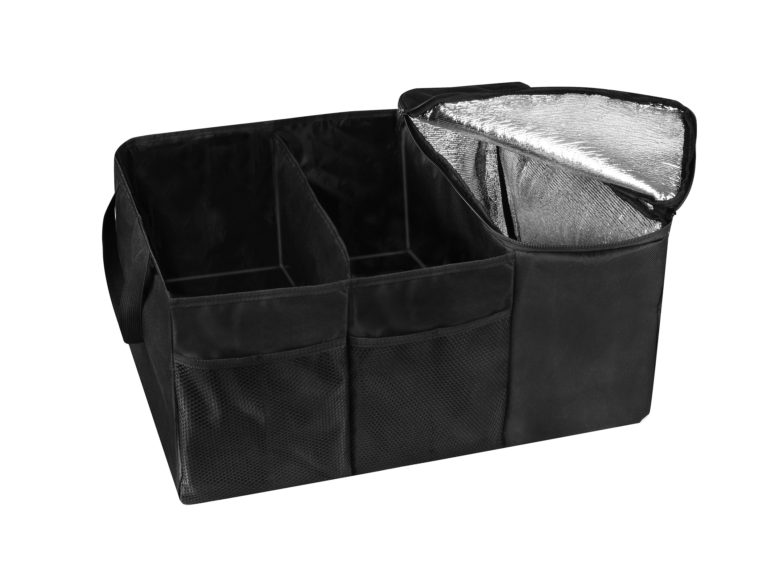 Sac de rangement de coffre pliable avec compartiment isotherme