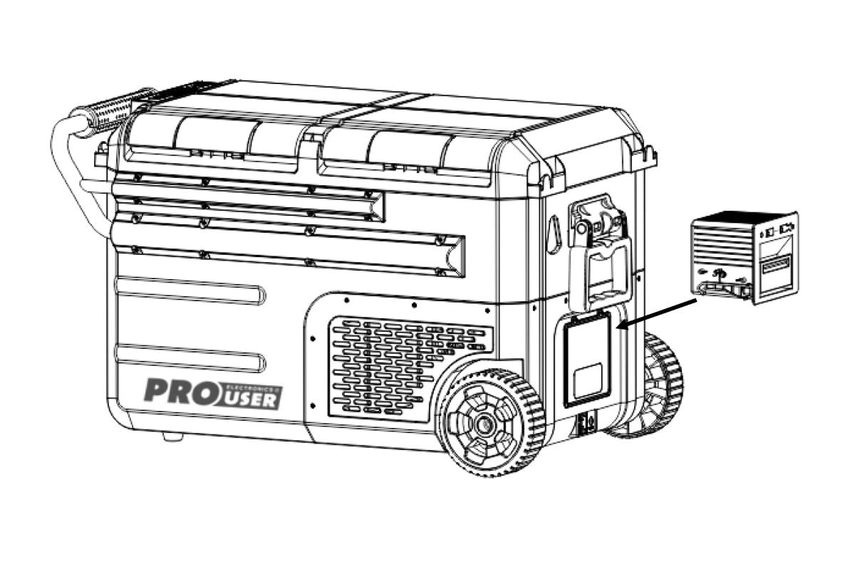 Batterie au lithium pour glacière 38 L PRO USER