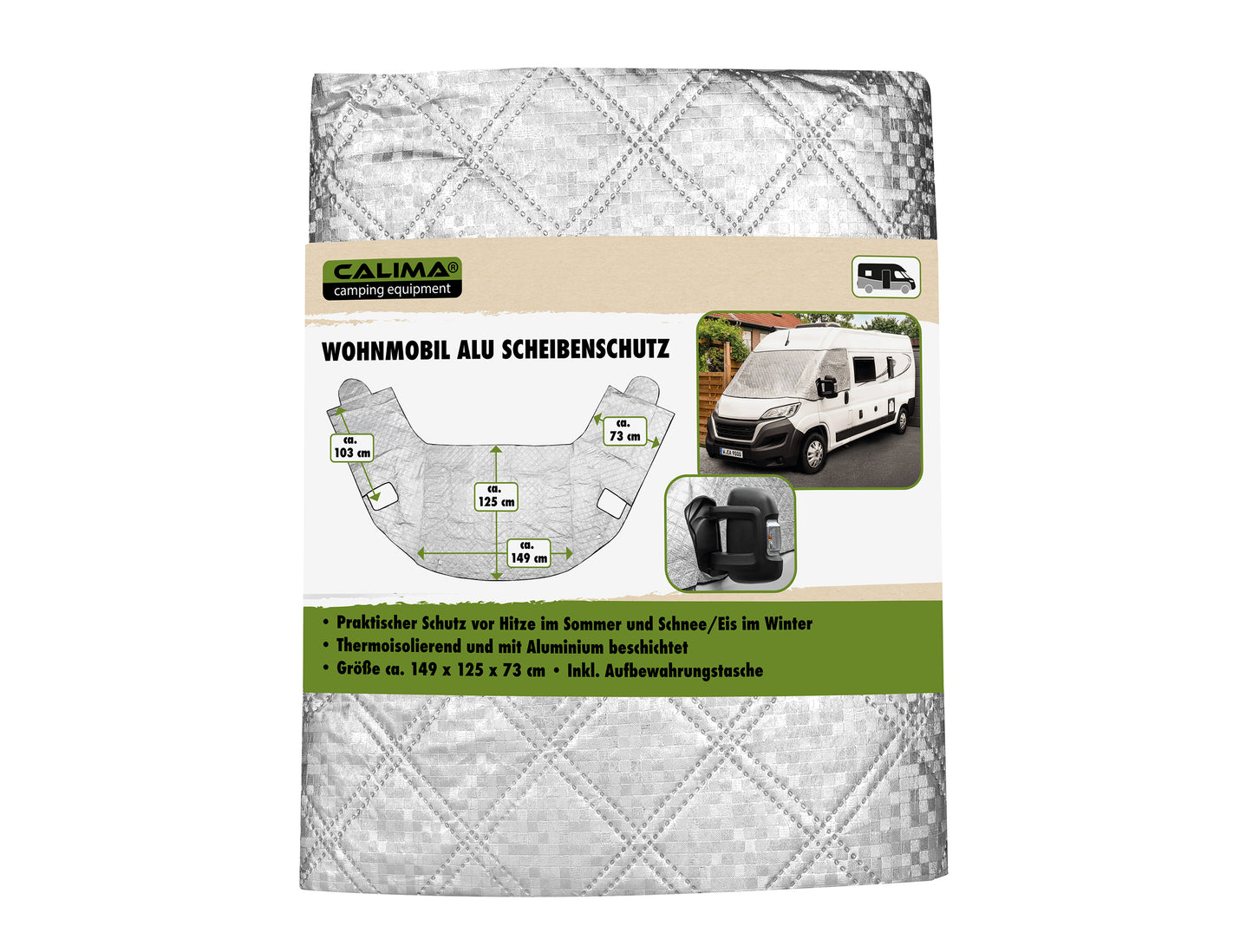 Protège pare-brise camping-car & fourgon en aluminium