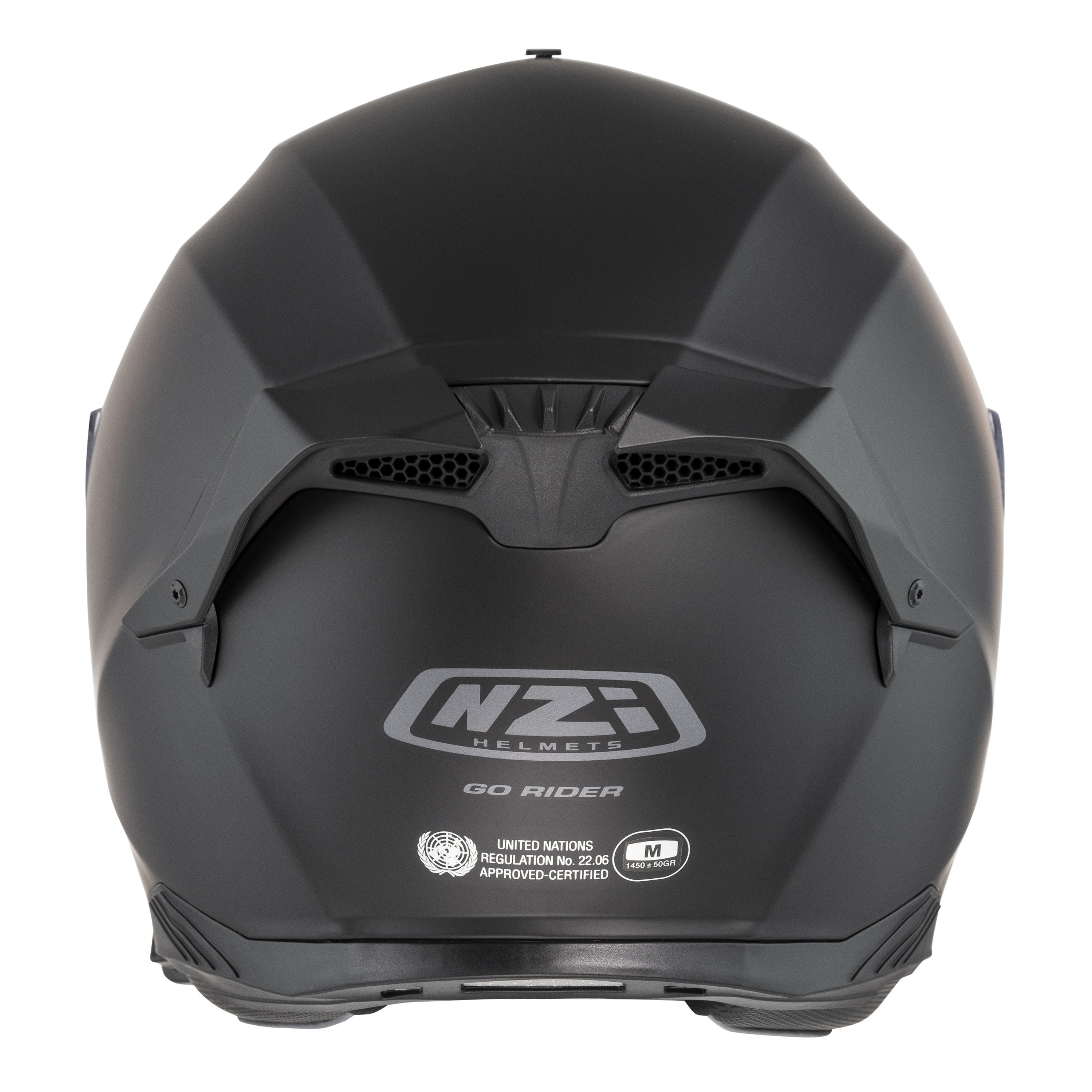 NZI - Casque Moto intégral - Modèle Go Rider Stream Duo noir mat avec pare-soleil