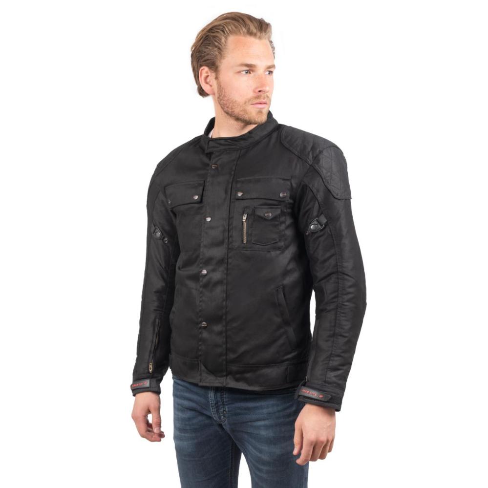 Blouson de Moto Homme R-SPIRIT Rider-Tec Wax Noir