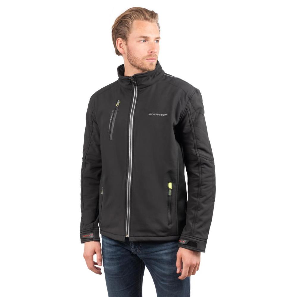 Loisiro Blouson de moto Rider Tec Soft Shell Noir