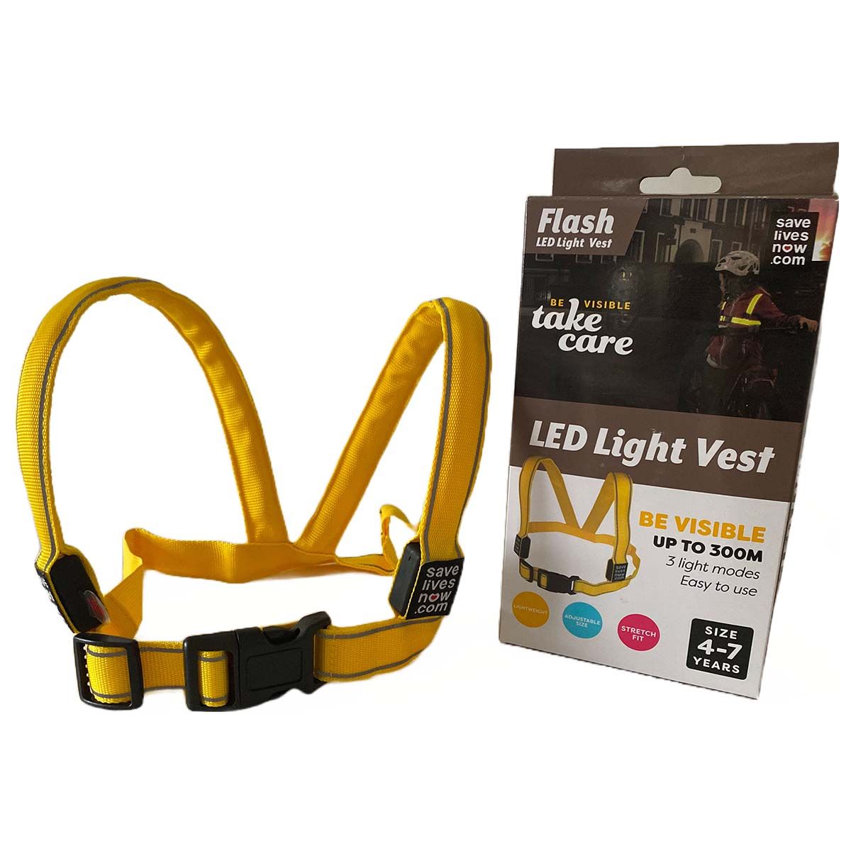 Harnais lumineux à LED LIGHT pour Vélo et Running - Taille M