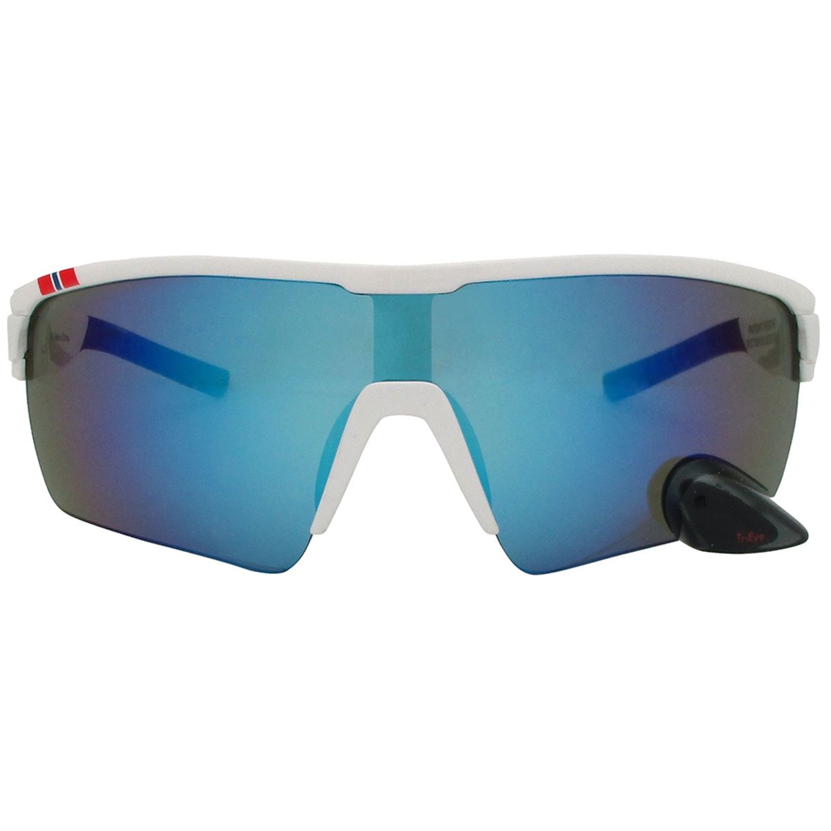 Lunettes Montures Blanches Revo Bleu avec rétroviseur