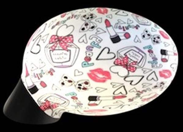 Housse décorative blanche girly