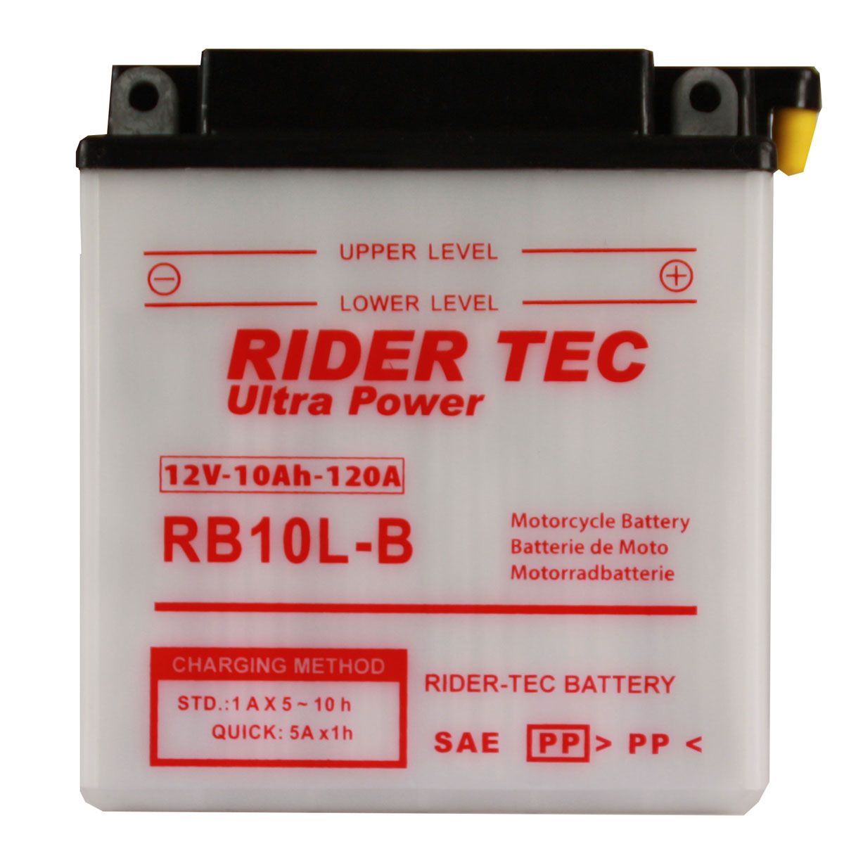 Loisiro - Batterie Moto RB10L-B Conventionnelle 12V 10Ah 120A - RIDER-TEC