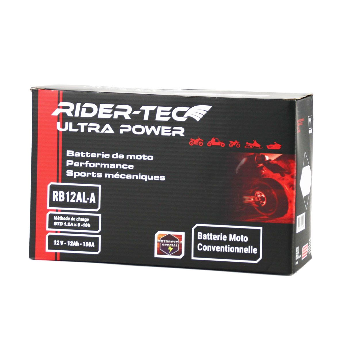 Batterie Moto RB12AL-A2 Conventionnelle 12V 12AH 150A