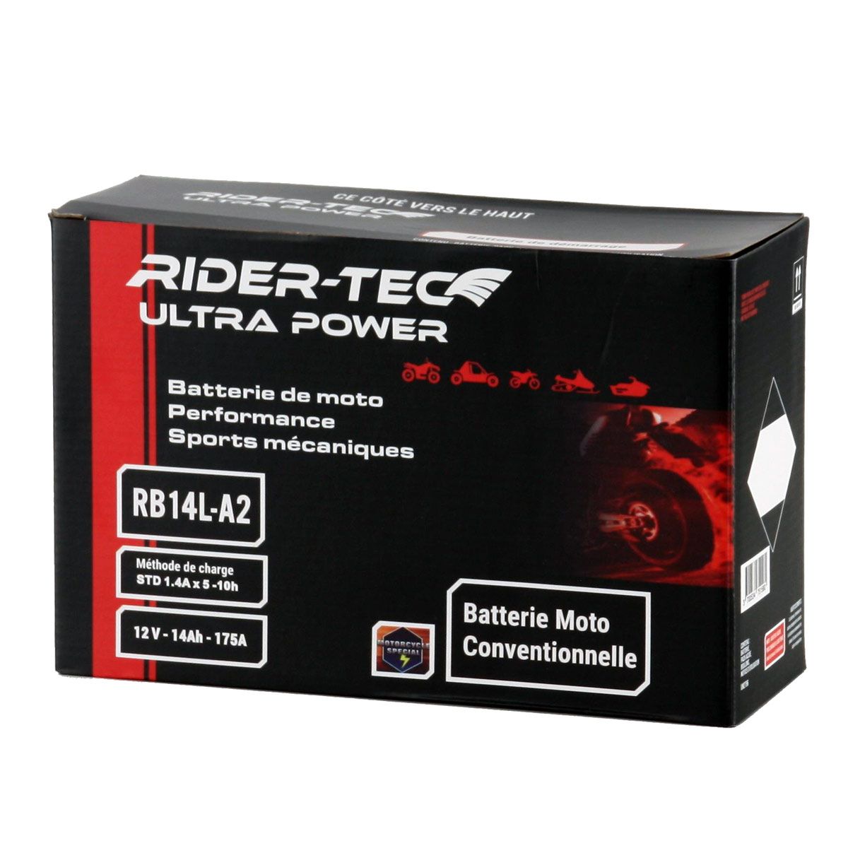 Batterie Moto RB14L-A2 Conventionnelle 12V 14Ah 175A