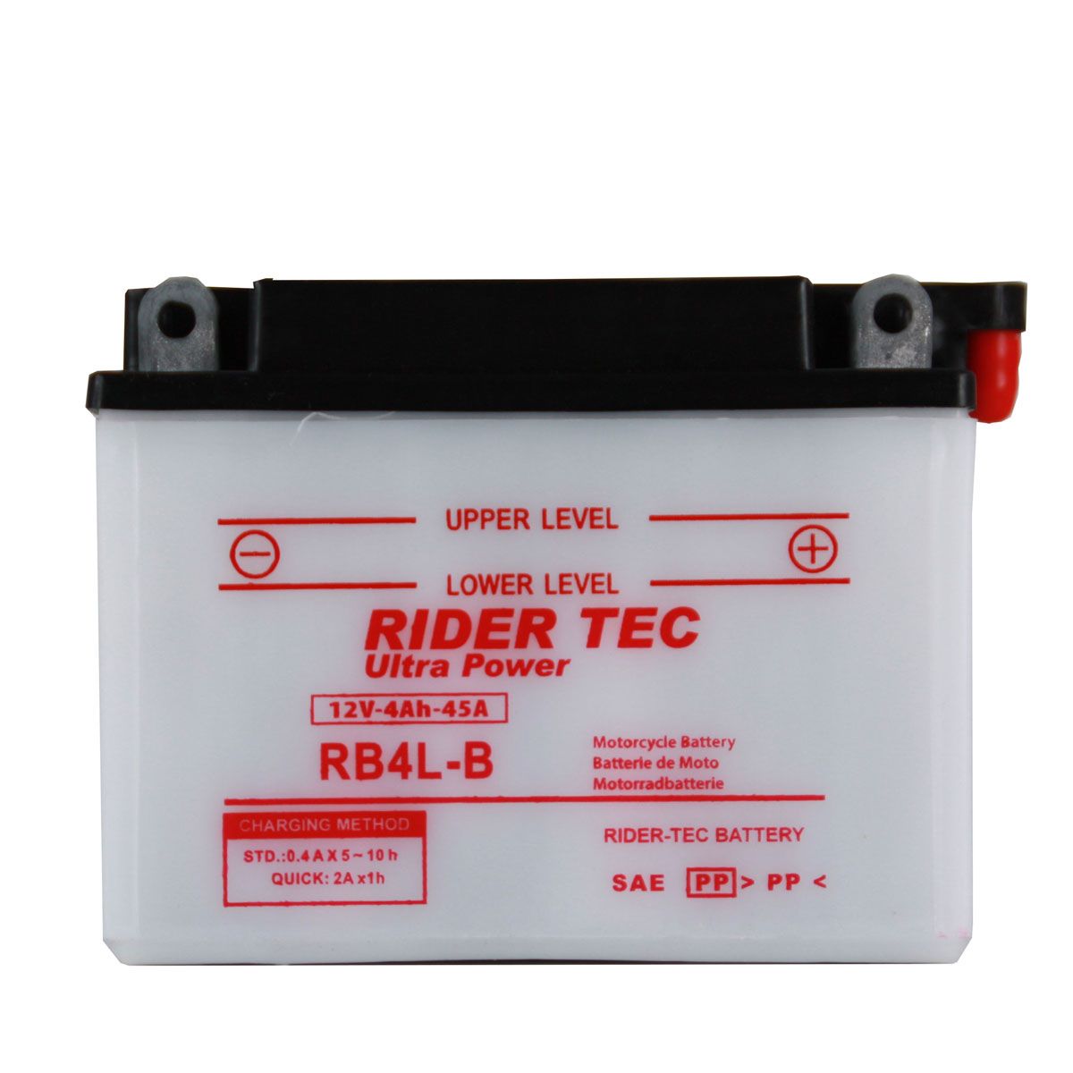 Batterie Moto RB4L-B Conventionnelle 12V 4Ah 45A