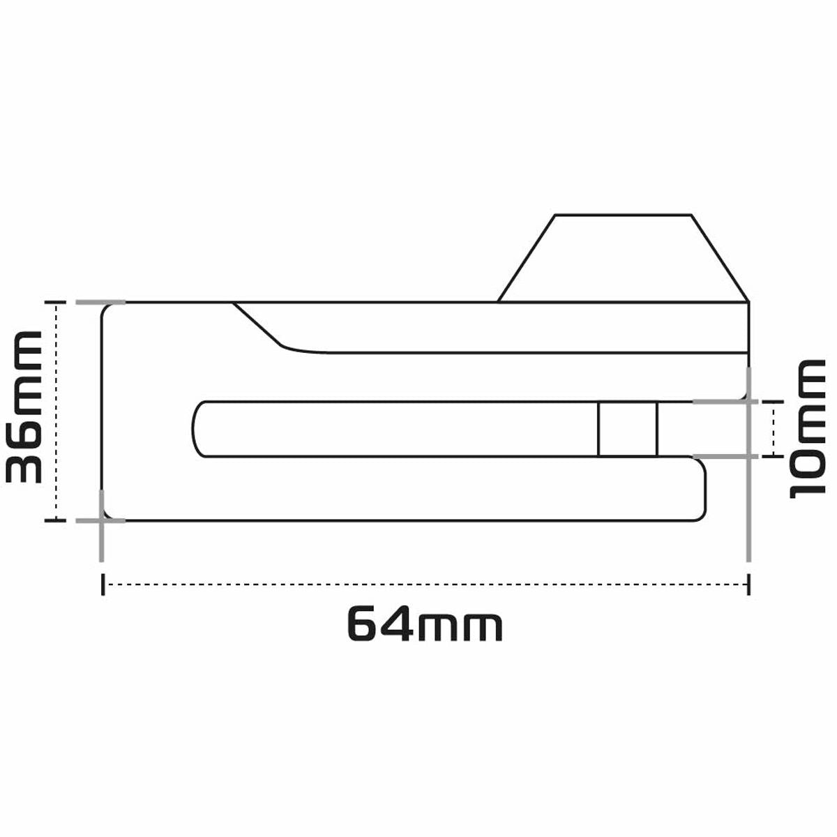 Antivol bloque-disque moto 10 mm