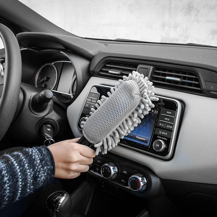 Brosse de nettoyage en microfibre pour voiture