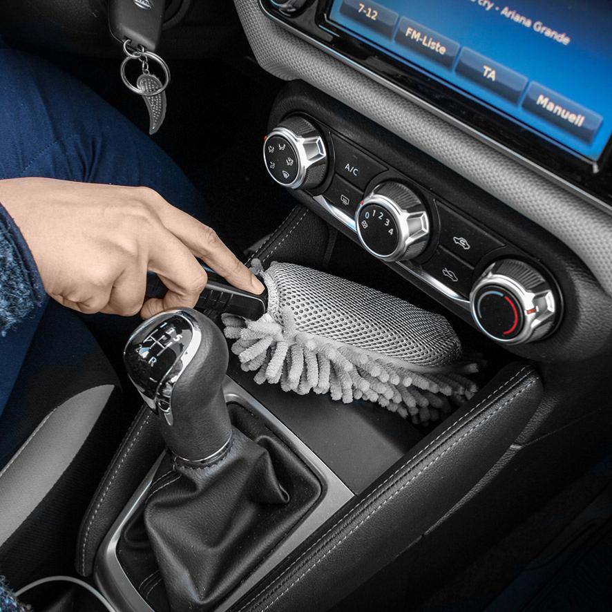 Brosse de nettoyage en microfibre pour voiture