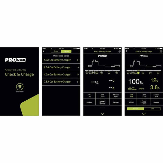 Chargeur batterie 6/12V 4A+lithium+bluetooth IBC4000B