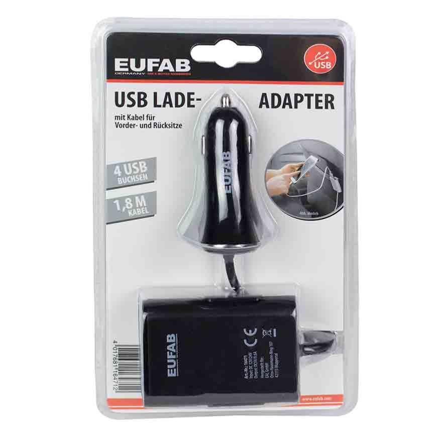 Chargeur USB 12V / 24V pour siège avant et arrière