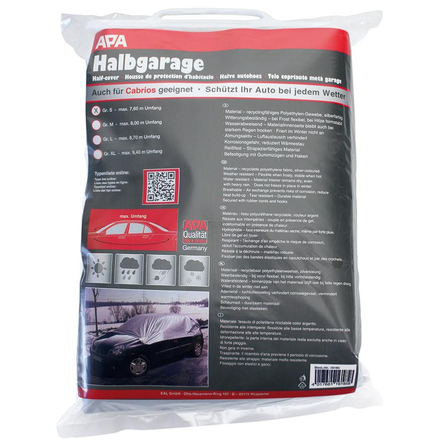 Demi Housse de protection voiture APA 7,60m Taille S