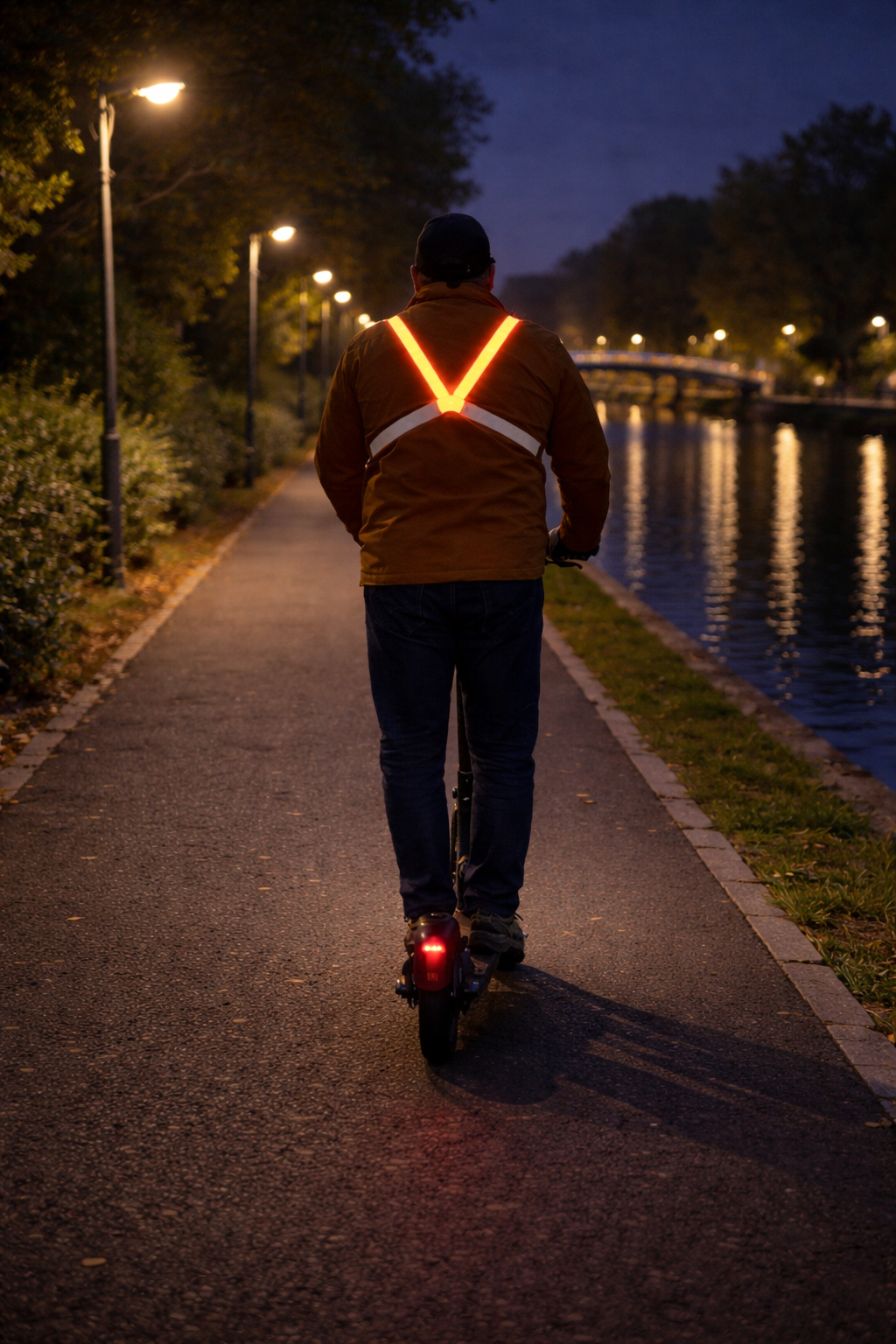 Harnais lumineux à LED LIGHT pour Vélo et Running - Taille L