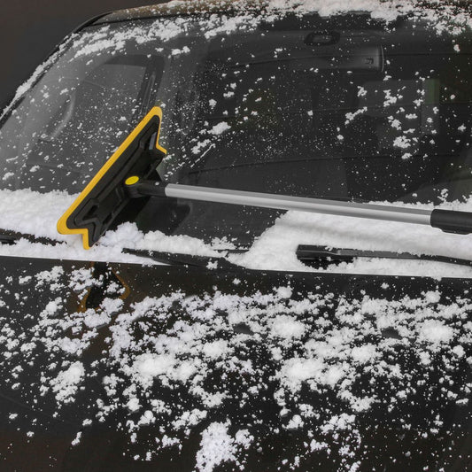 Grattoir à glace Télescopique avec pousseur de neige molle pour pare-brise