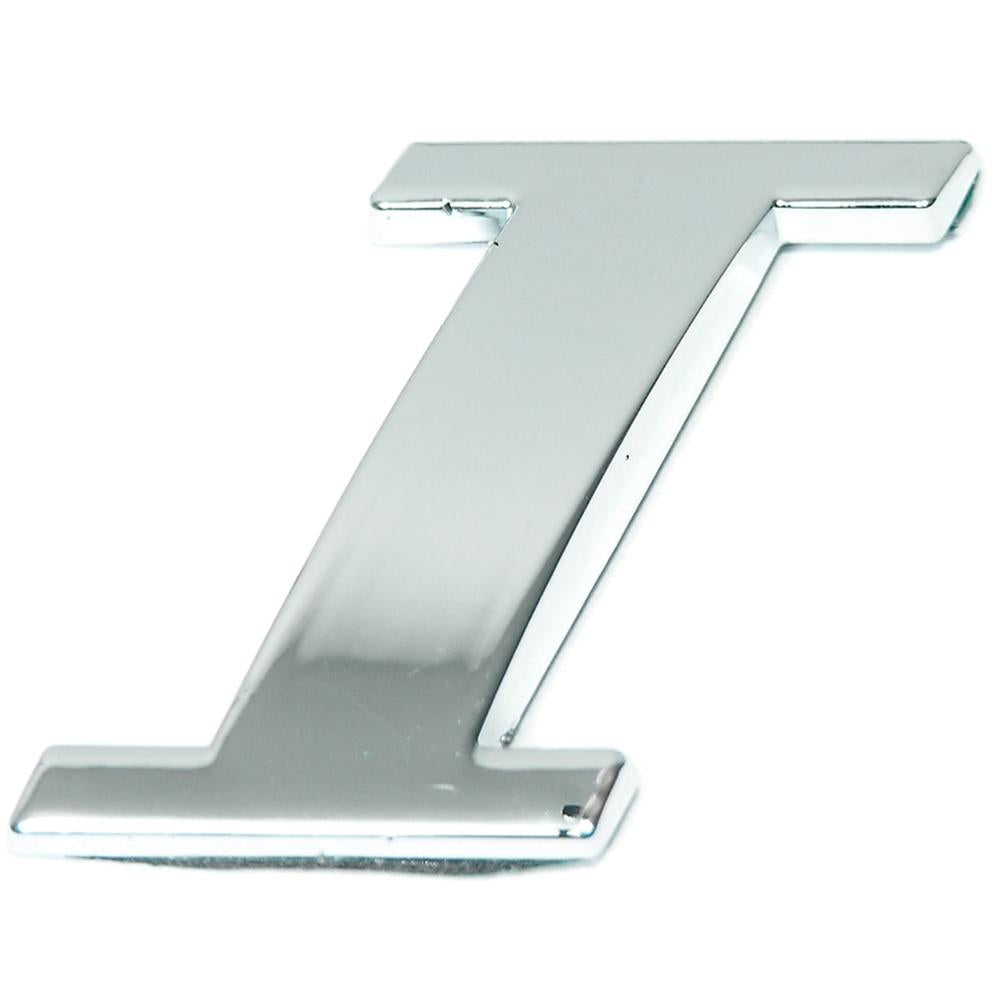 Lettre ''I'' 3D autocollante chromée