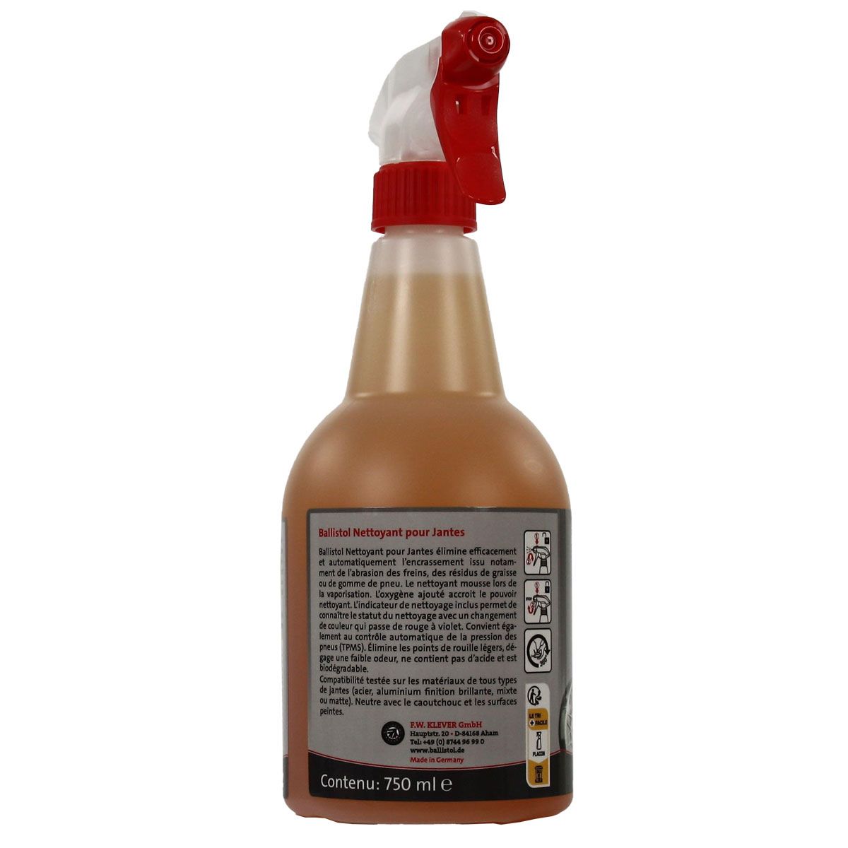 Spray Nettoyant pour Jantes BALLISTOL 750 ml