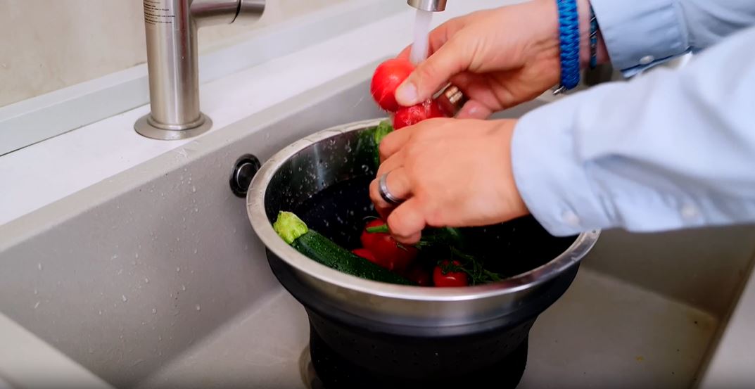 Passoire pliable et cuit pâtes 24cm - Cookvision