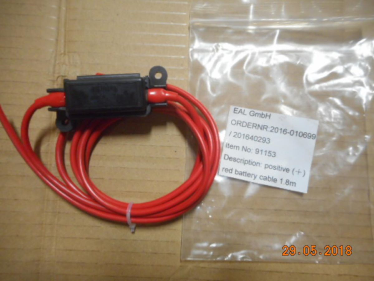 ENDURO AUTOSTEADY Câble de batterie (+) avec porte fusible et fusible