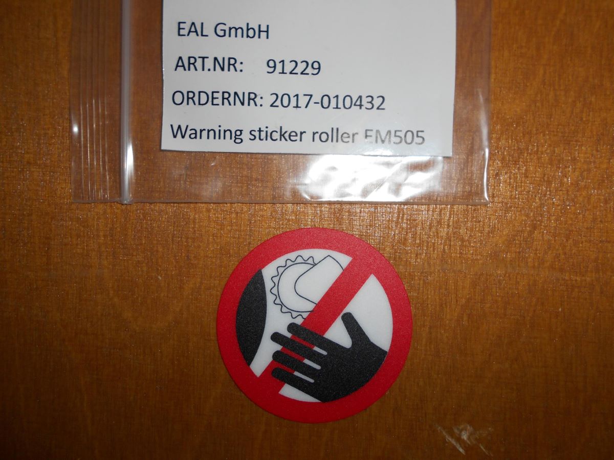 ENDURO EM505 Avertissement rouleau moteur