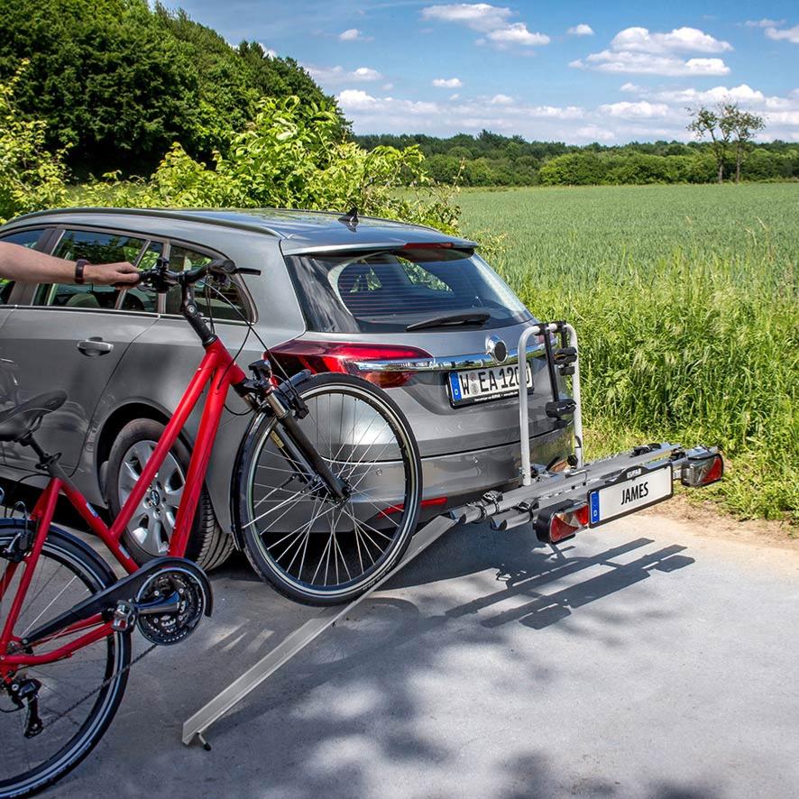 Rampe de chargement porte-vélos JAMES, POKER-F et PREMIUM