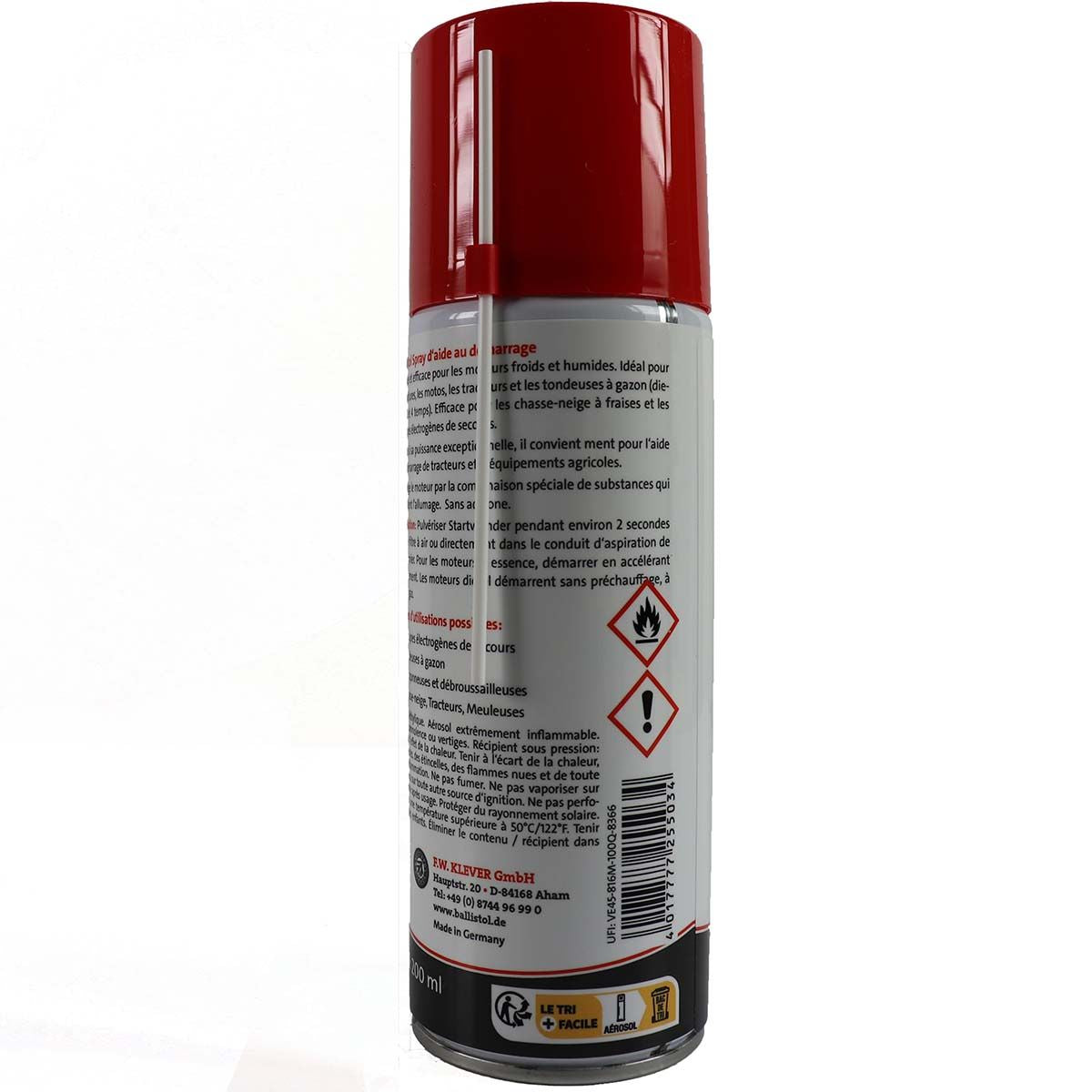 Spray d'aide au démarrage BALLISTOL 200 ml