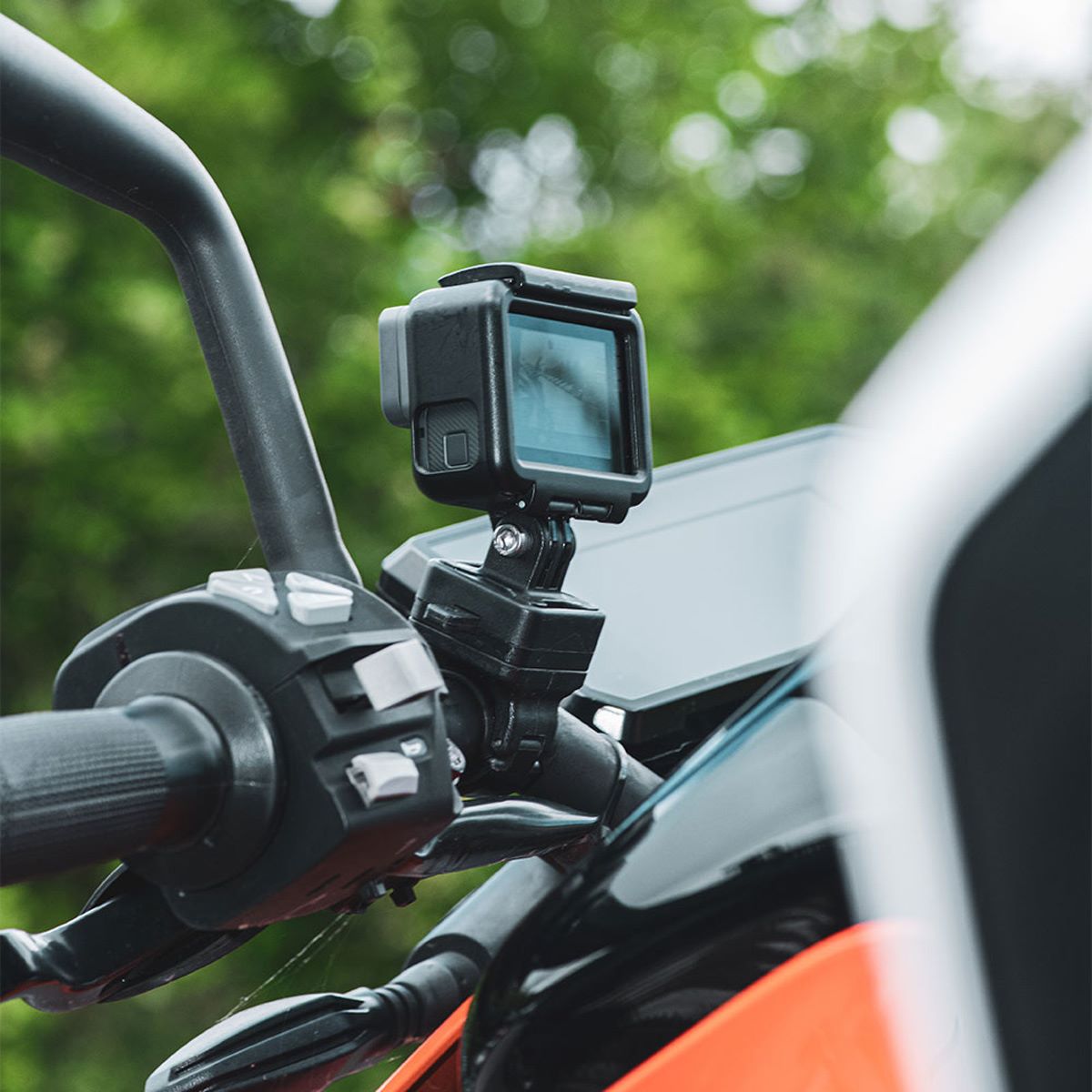 Support de smartphone sur guidon 22mm de moto