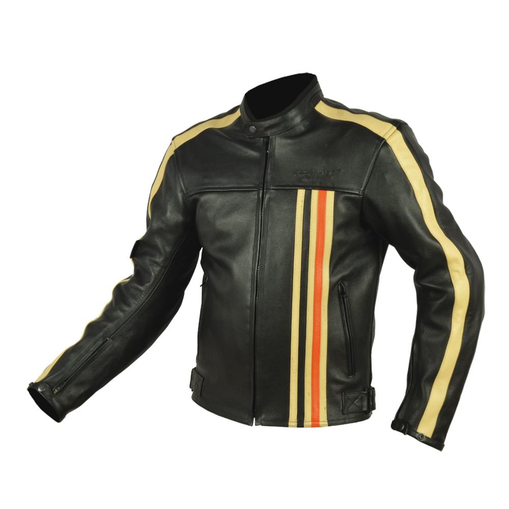 Vintage Blouson Motard Cuir Homme Blouson Cuir Moto Vintage