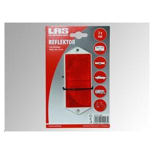 Réflecteur rouge rectangle 2 pcs