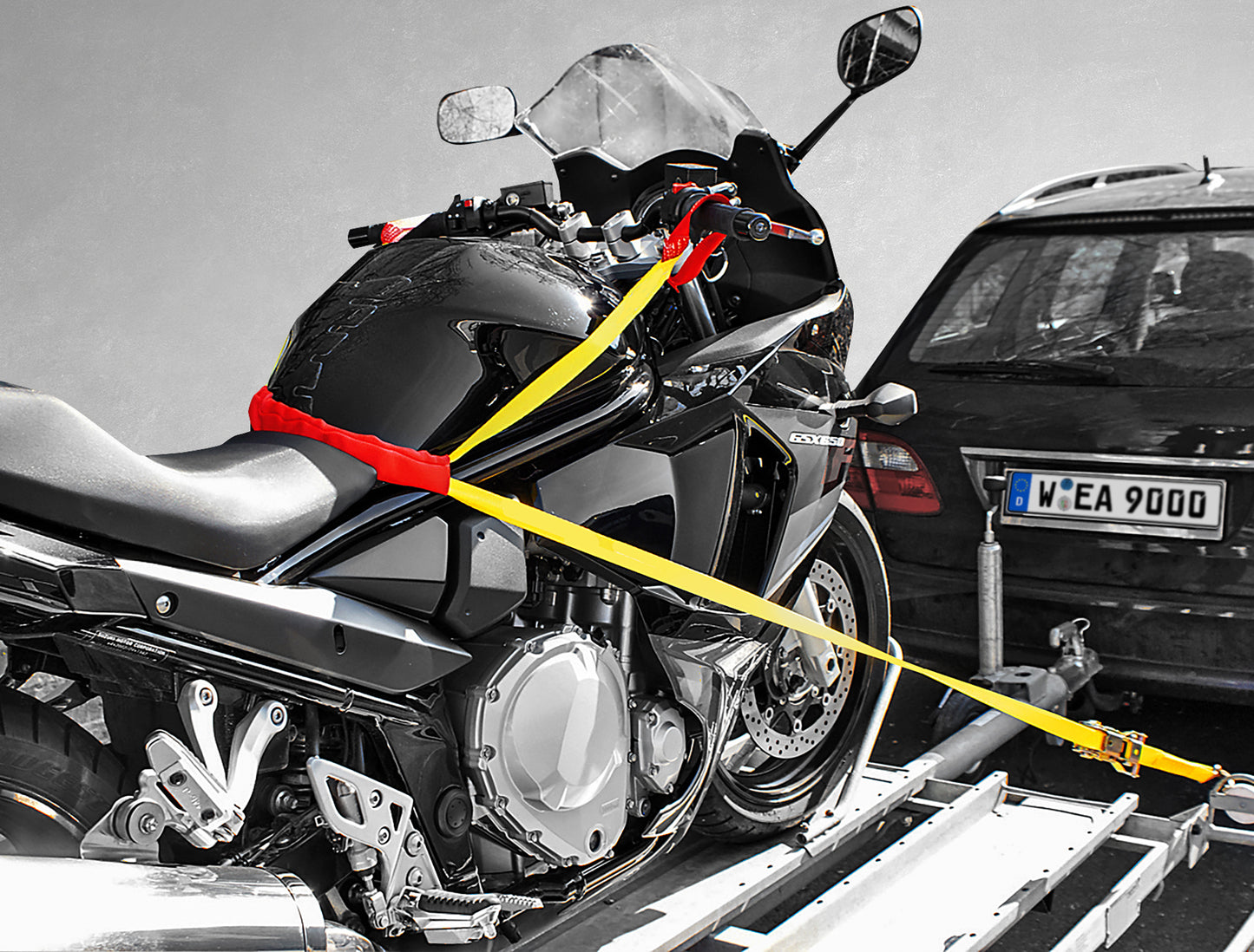 Jeu de sangles à moto max.1300 kg