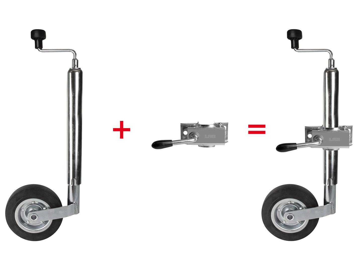 Roue jockey et collier de 4,8 cm