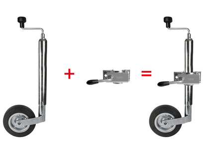 Roue jockey et collier de 4,8 cm