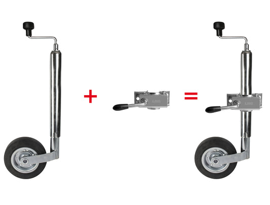 Roue jockey et collier de 4,8 cm