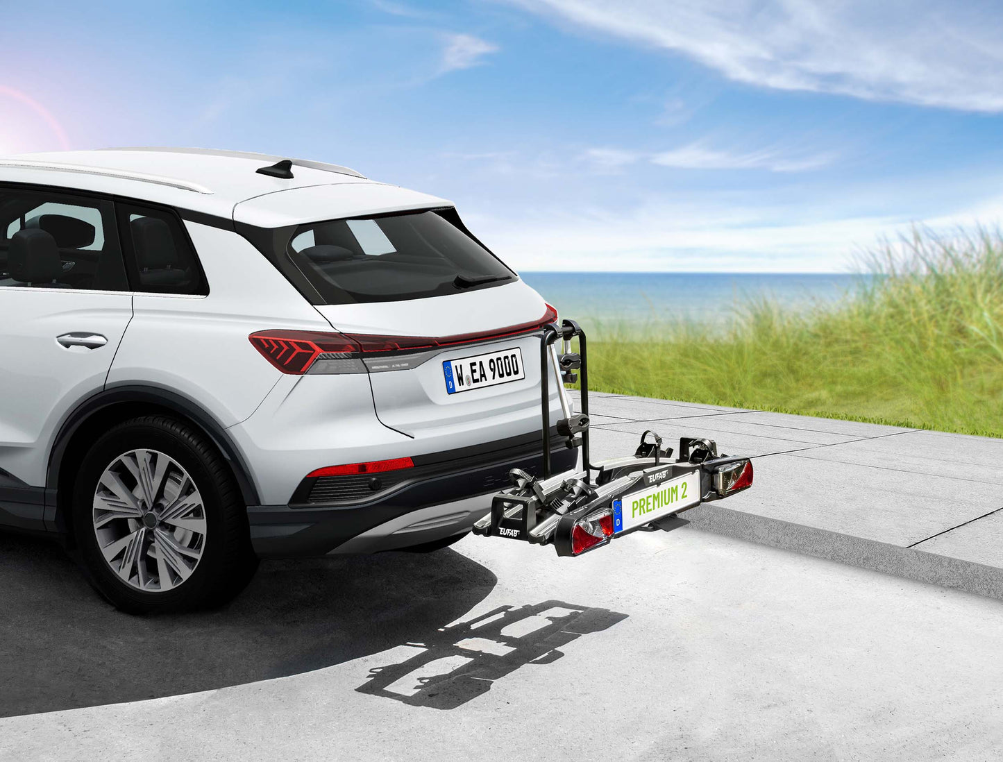 Porte-vélos 2 vélos pliable et basculant PREMIUM II - EUFAB